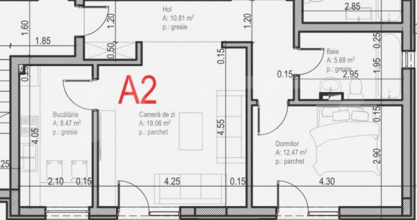 Apartament 2 camere, 57mp, zona Regal