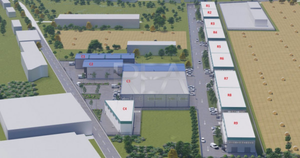 Parc Logistic format din 14 hale partial inchirate | Popeșt