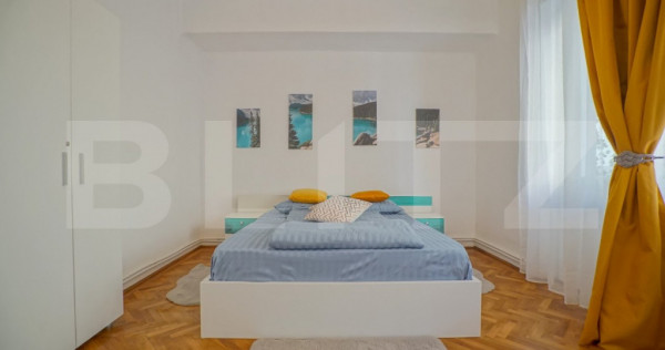 Inchiriere apartament 3 camere Zona Centrala-650 euro mobila