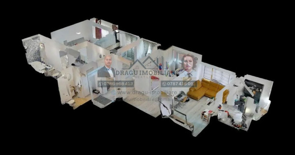 Apartament 4 camere/Etajul 1/Renovat/Mobilat/Modern
