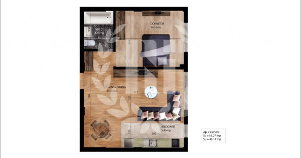 Apartament 2 camere Pantelimon