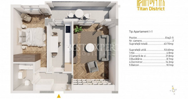 Theodor Pallady Apartament 2 camere Decomandate Metrou Nicol