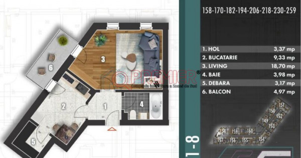 Garsoniera Stradal Metalurgiei - Berceni, Comision 0%