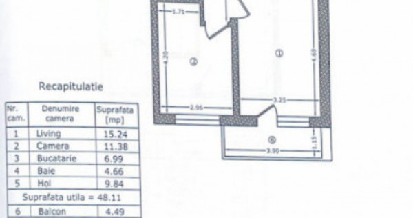 Apartament 2 camere in Bloc Nou