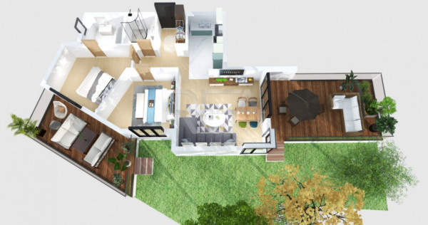 3 camere cu gradina Ultracentral - Mosilor