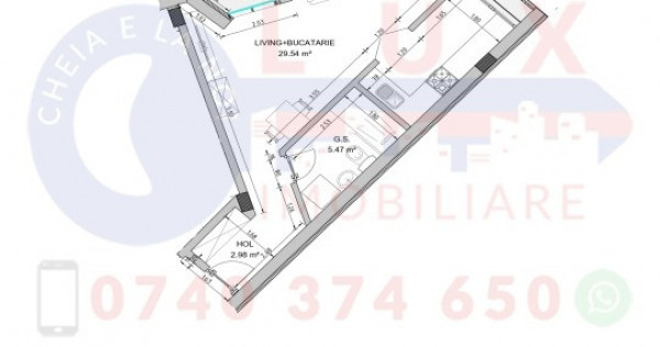 ID 1335 Garsoniera confort I - Zona Centrala