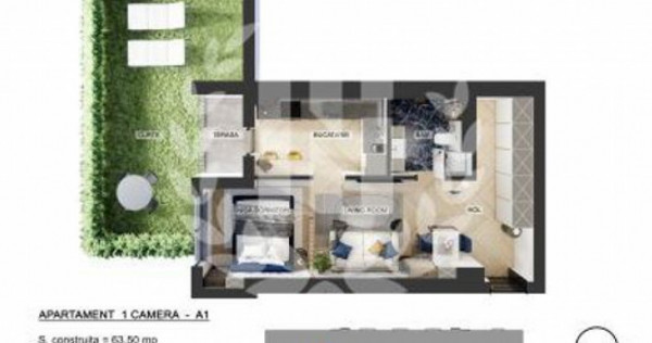 Studio | Pipera Plaza | Curte privata