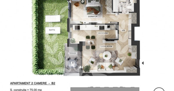 Apartament 2 camere | Pipera Plaza | Gradina privata | Bl...