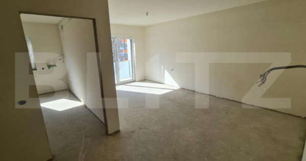 Apartament 2 camere, decomandat, 51.17 mp, CF, zona Terra