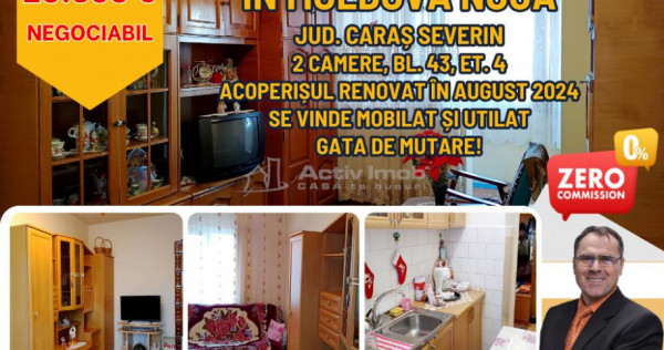 Moldova Noua, Apartament 2 Cam. Semidecomandat