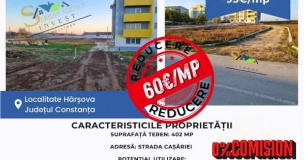 TEREN DE VANZARE IN HARSOVA