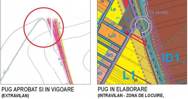 Centura Pantelimon, teren 2500mp, D20ml, intravilan Noul PUG