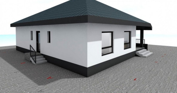 Casa individuala 1 nivel, 120mp cu teren 500mp in Cristian