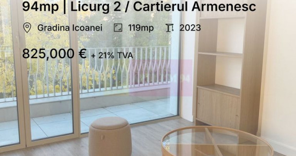Apartament 4 camere + Terasa 94mp | Licurg 2 / Cartierul ...
