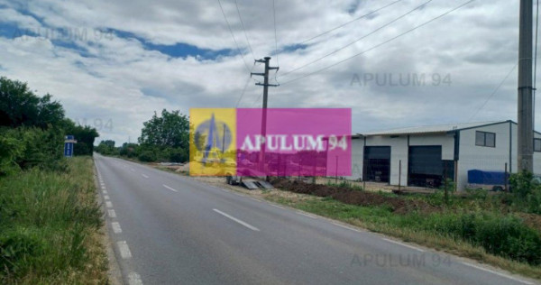 Săbăreni, teren 1900 mp, stradal, hală depozitare, pro...
