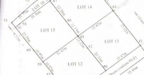 Teren intravilan de vanzare, 1079 mp, zona Stupini