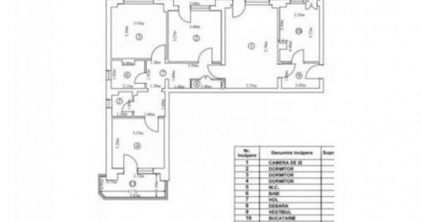 Piata Iancului, Apartament 4 camere, et.3 din 10 nivele.