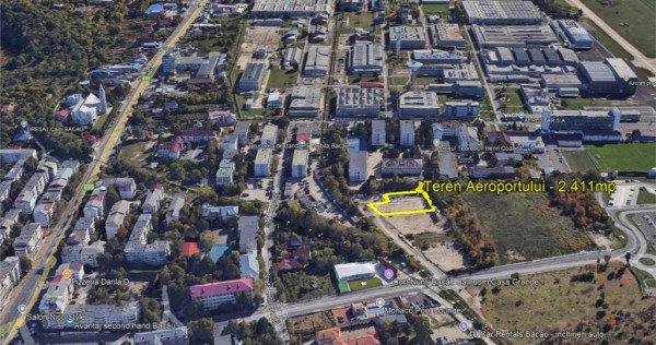 Aeroportului, Teren comercial 2411 mp, Utilitati