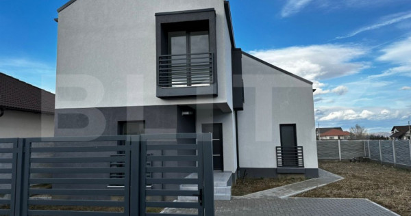 Casa individuala 120 mp, 4 camere, living, 3 bai, Oarda de