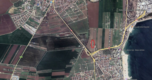 Teren de vanzare zonz castelul de apa in Eforie Nord