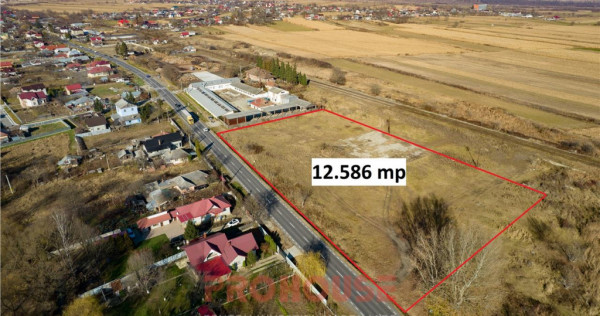 Teren 12.586mp - DN15 - Bacau - Buhusi - deschidere 162ml -