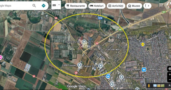 Teren intravilan de constructii Centura- 1866mp cu 26m desch