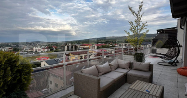 Apartament tip penthouse, 210 mp, 260 mp terasa, 2 garaje, B