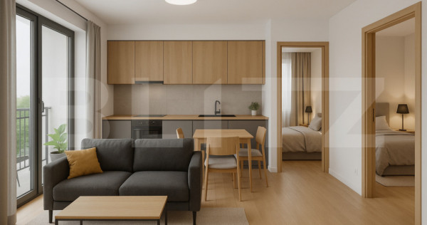 Apartament 3 camere, bloc nou, 59mp, zona Centru