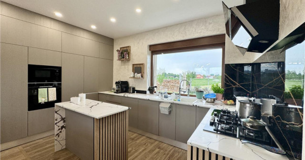 Casa moderna individuala 5 cam | 750 mp teren