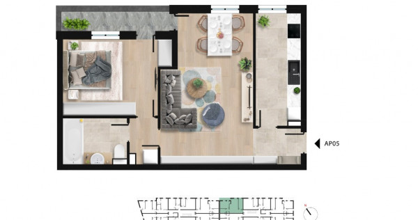 Apartament modern cu 2 camere, direct dezvoltator, Lacul Morii