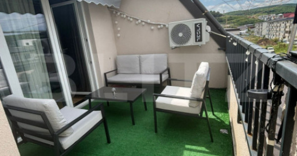 Apartament utilat si mobilat, 60 mp utili, zona Cetatii