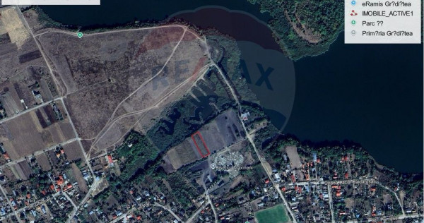Teren de vânzare cu deschidere la lac – 2136 mp | Gră...