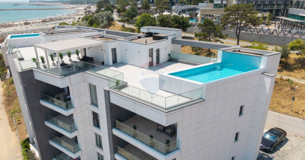 PENTHOUSE CU PISCINA, VEDERE PANORAMICA LA MARE/FALEZA OLIMP
