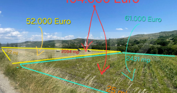 Teren intravilan, construibil in MACICASU , 3 KM de la Chint