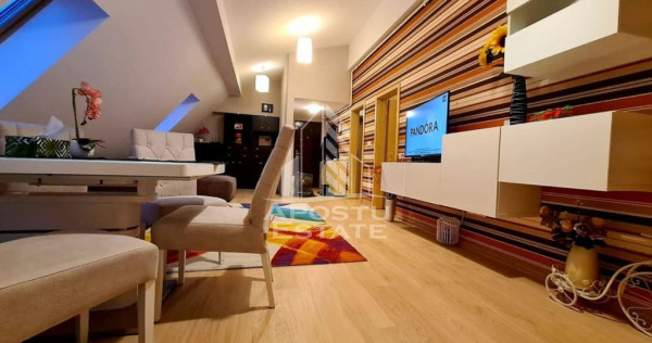 Apartament tip penthouse cu 3 camere, 2 bai, zona Toronta...