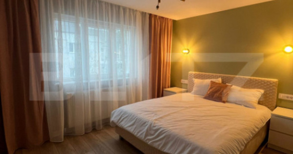 Apartament renovat, 2 camere, 50 mp, geam la baie, zona Geor