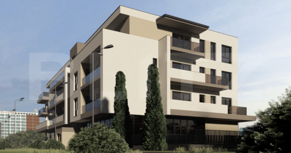 Apartament 2 camere, 55 mp + balcon 4 mp, etaj 1/3, zona Ter