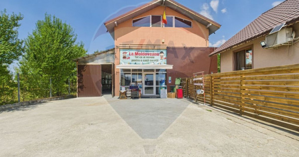 Hala, teren 5000 mp si casa in Potlogi- 38 km pana in Buc...