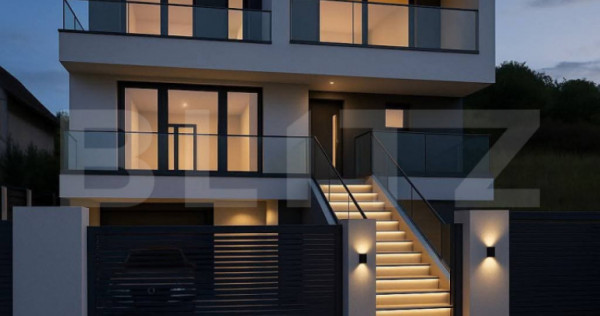 Casa individuala, 280mp, 500 teren, garaj dublu, terasa circ