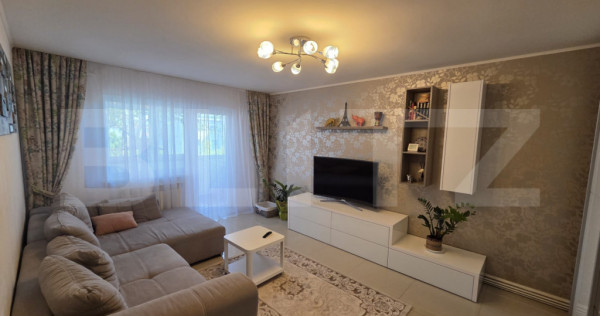 Apartament 3 camere, mobilat si utilat- Rovine, zona Piata G