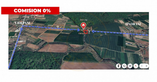 Teren de vanzare intravilan – Ciolpani, zona Izvorani, com