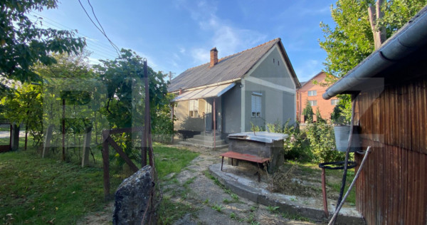 Casă cu teren 10 ari, 2 anexe și dublu front stradal – B