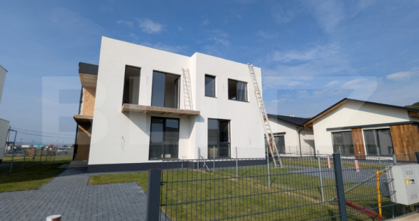 Duplex 120 mp, teren 595 mp, la 15 minute de condus de Cluj