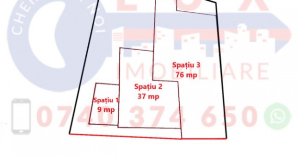 ID 6146 – DE VÂNZARE 3 spații comerciale și teren