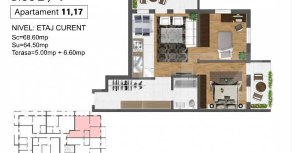 Apartament modern de 3 camere, bloc nou, zona Zăvoaie Kaufl