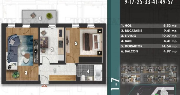 Reducere! Apartament spatios 2 camere bloc nou langa parc, z