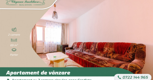 Apartament cu 2 camere circular, zona Gradiste, Arad