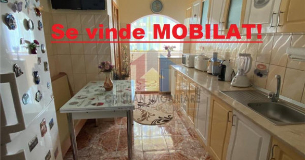ETAJ 1! Se vinde MOBILAT! Ap 2 camere, zona Progresu
