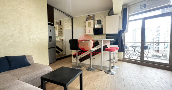 Studio mobilat modern, vedere la mare, Mamaia Nord