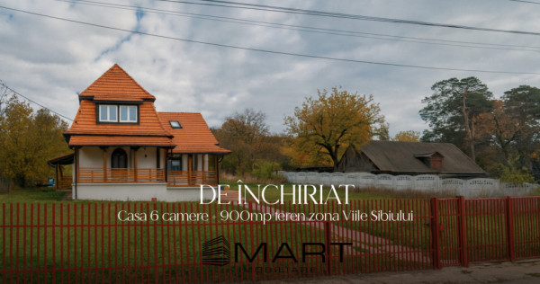 Casa 6 camere + teren 900mp zona Viile Sibiului